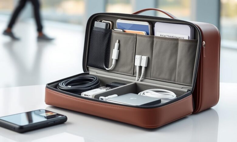 Travel Organizer – The Perfect Companion for Chargers and Documents